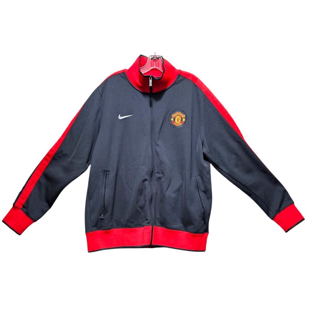 Nike Manchester United Track Jacket XL Gray/Red - Picture 2 of 8